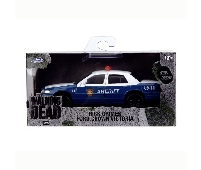 Jada the walking dead rick crimes masinuta metalica ford crown victoria scara 1:32 Jada the walking dead rick crimes masinuta metalica ford crown victoria scara 1:32