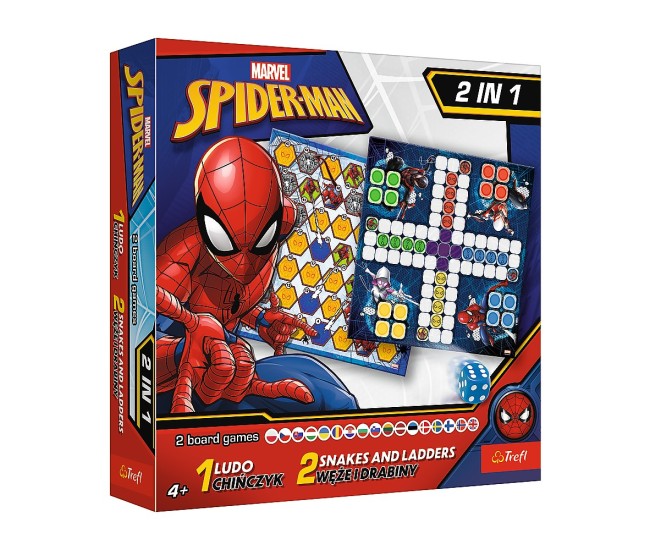 Joc spiderman 2in1 ludo si serpisori scari Joc spiderman 2in1 ludo si serpisori scari