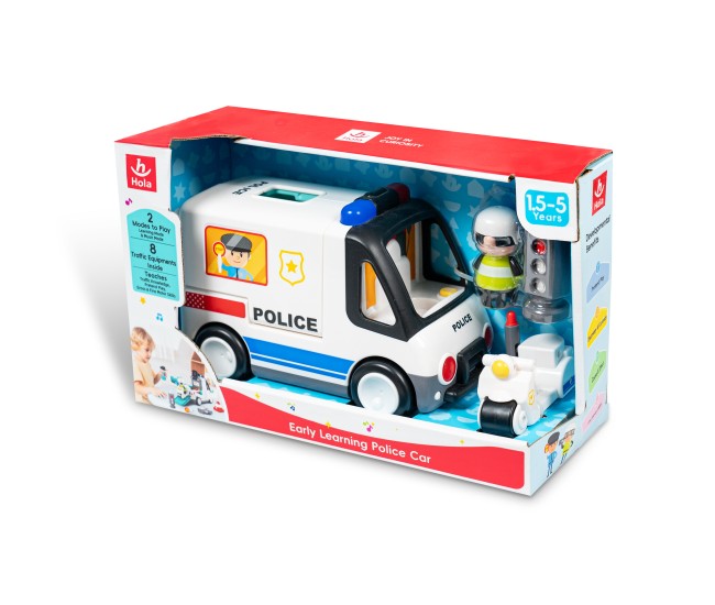 Masina de politie educativa 2in1 Masina de politie educativa 2in1
