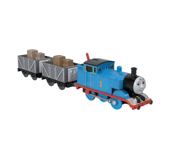 Thomas locomotiva motorizata clasic thomas cu 2 vagoane