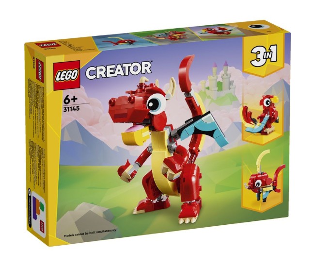 Lego creator 3in1 dragon rosu 31145 Lego creator 3in1 dragon rosu 31145