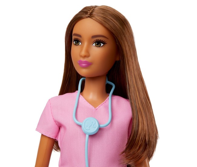 Papusa barbie asistenta medicala satena Papusa barbie asistenta medicala satena
