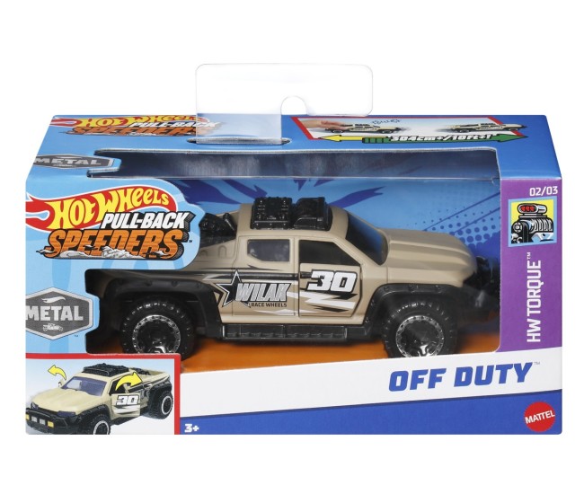 Hot wheels masinuta metalica cu sistem pull back off duty scara 1:43 Hot wheels masinuta metalica cu sistem pull back off duty scara 1:43