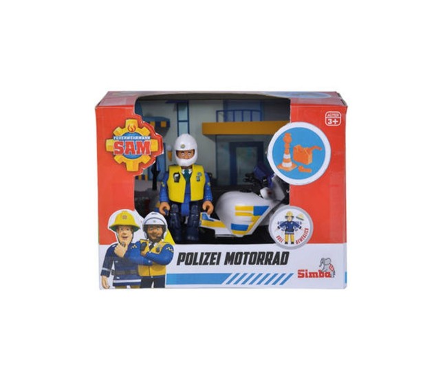 Sam police motocicleta figurina Sam police motocicleta figurina