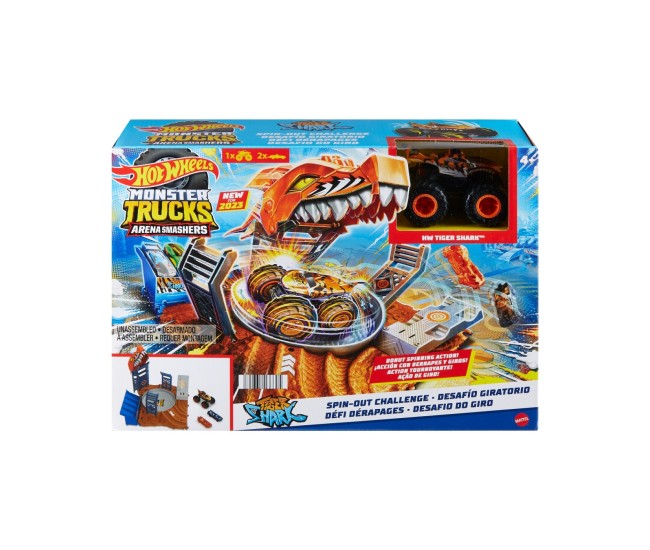 Hot wheels monster truck arena smashers provocarea spin-out Hot wheels monster truck arena smashers provocarea spin-out