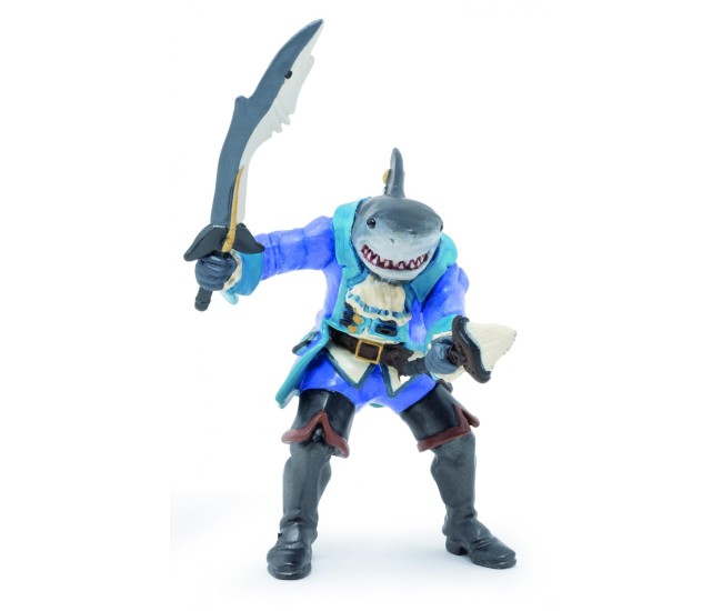 Papo figurina mutant rechin cu jacheta albastra Papo figurina mutant rechin cu jacheta albastra