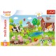 Puzzle trefl 24 maxi babies and the bear animale la ferma Puzzle trefl 24 maxi babies and the bear animale la ferma