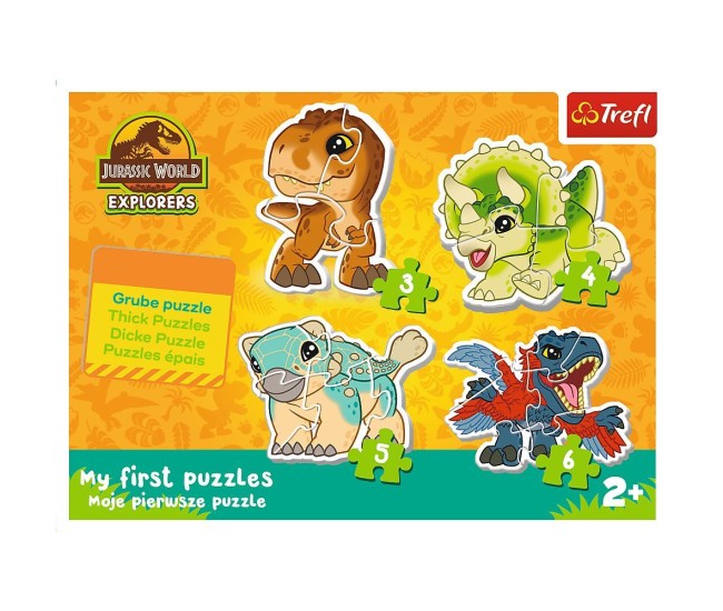 Puzzle trefl baby clasic jurassic world dinozauri draguti