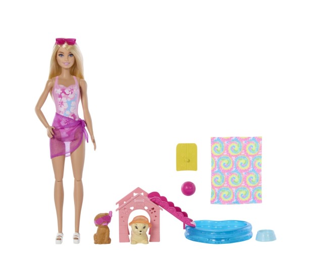 Barbie color change petrecerea catelusului la piscina Barbie color change petrecerea catelusului la piscina