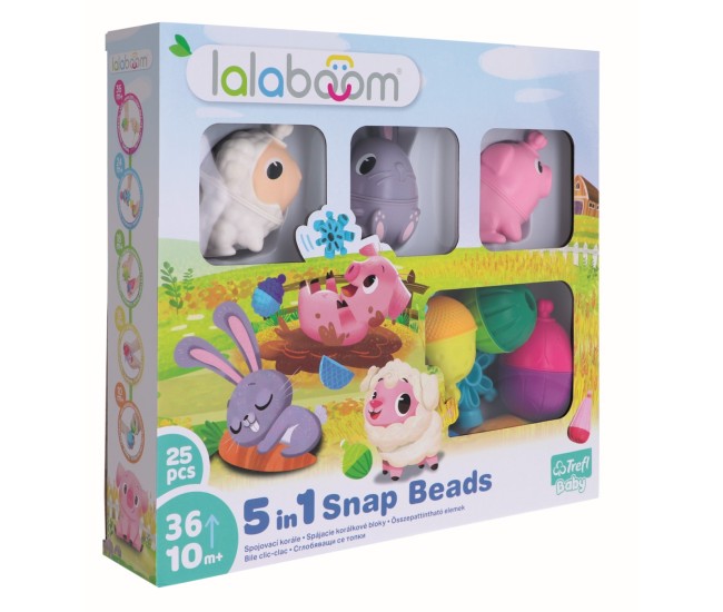 Lalaboom joc de dezvoltare bebe montessori 25 piese Lalaboom joc de dezvoltare bebe montessori 25 piese
