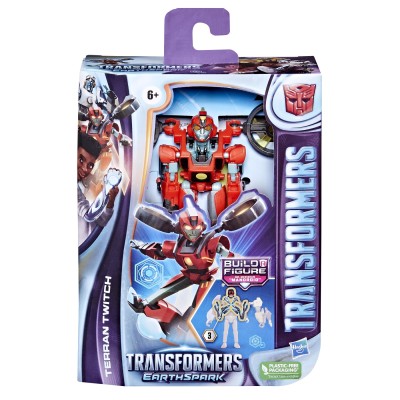 Transformers figurina earthspark deluxe terran twitch 12.5cm