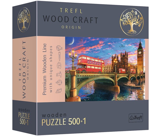 Puzzle trefl din lemn 500+1 obictivele turistice din londra Puzzle trefl din lemn 500+1 obictivele turistice din londra