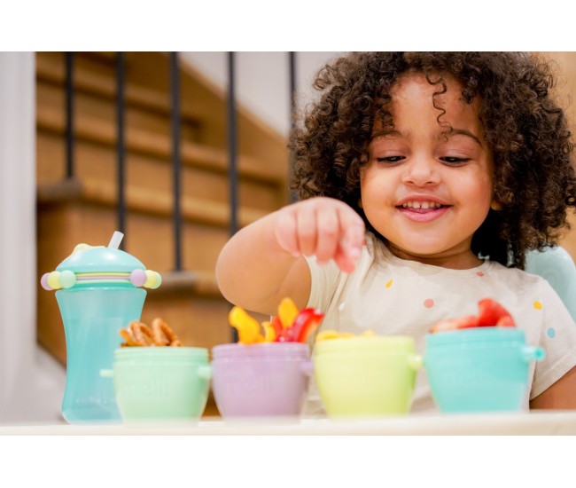 Set 4 recipiente plastic snap&go, melii, 118 ml