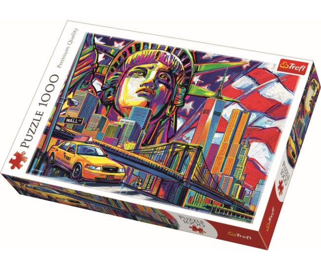 Puzzle trefl 1000 new york in culori Puzzle trefl 1000 new york in culori