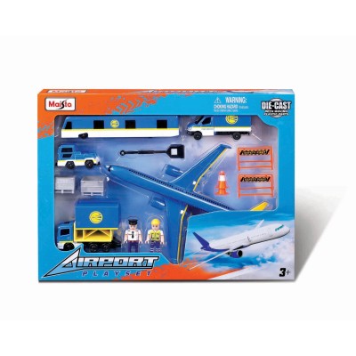 Maisto set aeroport avion albastru