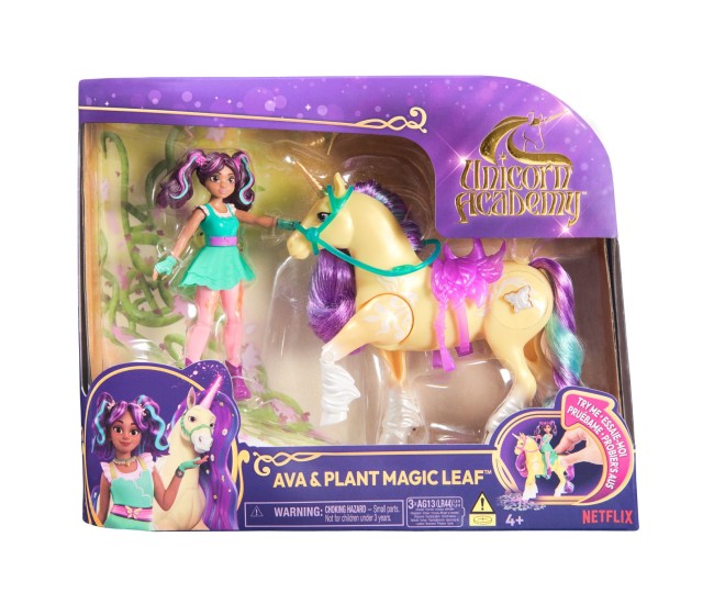 Unicorn academy set papusa ava si unicornul leaf planta magica Unicorn academy set papusa ava si unicornul leaf planta magica