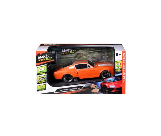Maisto masinuta cu telecomanda 2.4ghz ford mustang gt 1967 scara 1 la 24