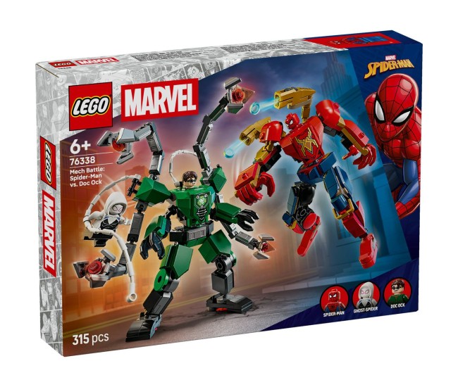 Lego marvel batalia robotilor omul paianjen vs doc ock 76338