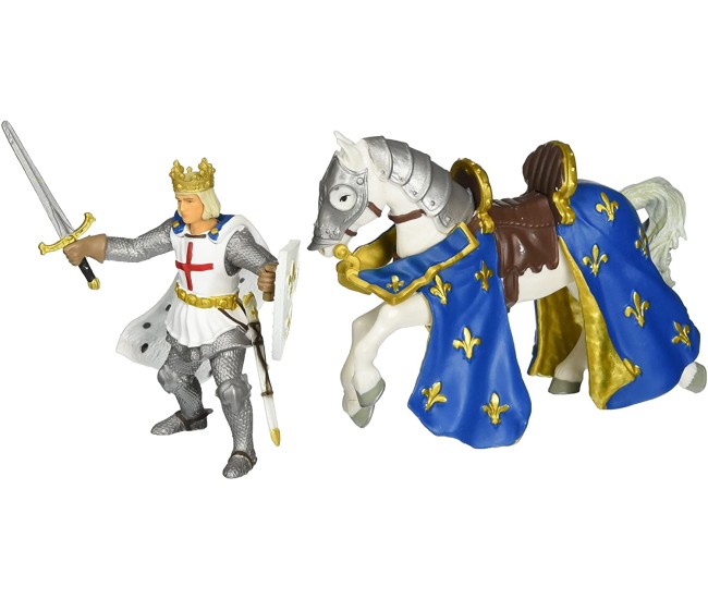 Papo figurina saint louis pe cal Papo figurina saint louis pe cal