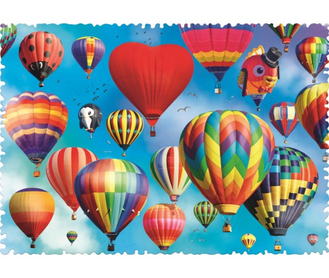 Puzzle trefl 600 cu piese ciudate - baloane colorate Puzzle trefl 600 cu piese ciudate - baloane colorate