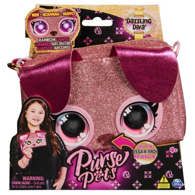 Purse pets rainbow lights gentuta interactiva dazzling diva
