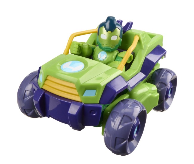 Marvel iron man si prietenii sai uimitori set vehicul 2 in 1 si figurina iron hulk Marvel iron man si prietenii sai uimitori set vehicul 2 in 1 si figurina iron hulk