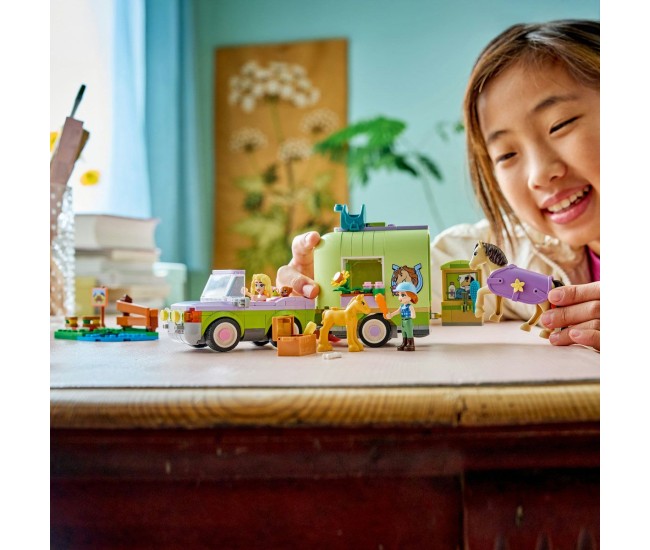 Lego friends remorca pentru cal si manz 42695