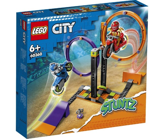 Lego city provocarea de cascadorii cu rotiri 60360
