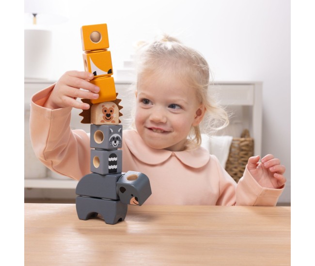 Melissa and doug set de constructie din lemn prietenii padurii Melissa and doug set de constructie din lemn prietenii padurii
