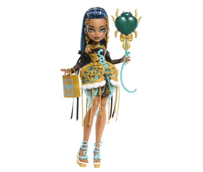 Monster high ziua de nastere dulce si infricosatoare papusa cleo de nile cu accesorii