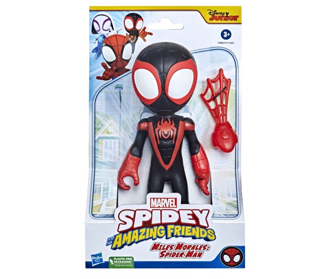 Spidey prietenii extraordinari figurina miles morales spider man supradimensionata 22.8cm Spidey prietenii extraordinari figurina miles morales spider man supradimensionata 22.8cm