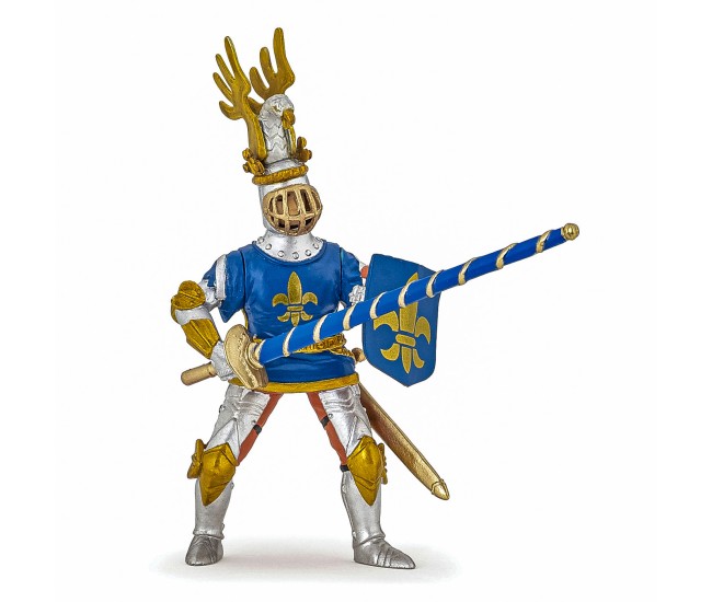 Papo figurina cavaler crin albastru Papo figurina cavaler crin albastru
