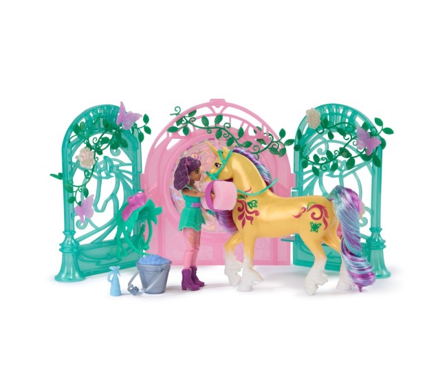 Unicorn academy set papusa ava si unicornul leaf cu accesorii Unicorn academy set papusa ava si unicornul leaf cu accesorii