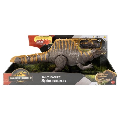 Jurassic world rebirth tail thrasher dinozaur spinosaurus interactiv cu miscari si sunete