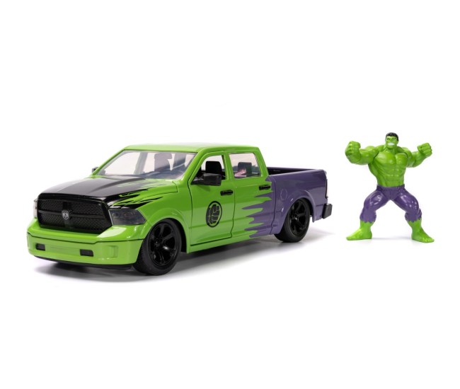 Jada marvel set figurina hulk si masinuta metalica ram 1500 2014 scara 1:24 Jada marvel set figurina hulk si masinuta metalica ram 1500 2014 scara 1:24