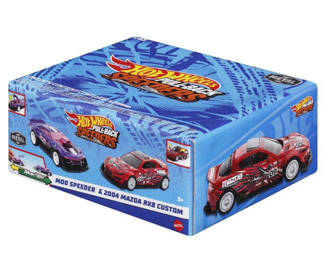 Hot wheels set 2 masinute metalice pull back mod speeder si 2004 mazda rx8 custom 1:43 Hot wheels set 2 masinute metalice pull back mod speeder si 2004 mazda rx8 custom 1:43