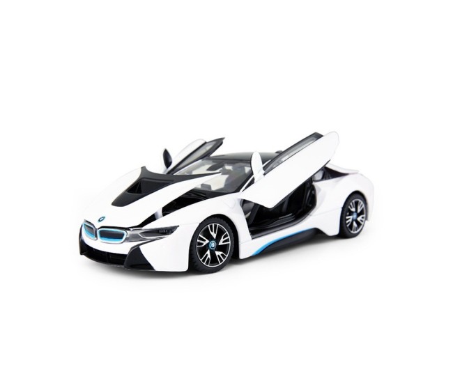 Masinuta metalica bmw i8 alba scara 1 la 24 Masinuta metalica bmw i8 alba scara 1 la 24