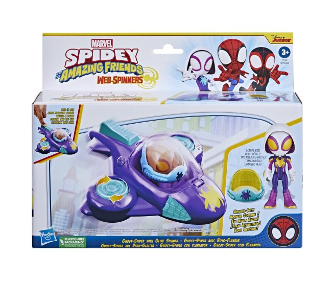 Spidey prietenii extraordinari set masinuta si figurina ghost spider Spidey prietenii extraordinari set masinuta si figurina ghost spider