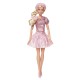 Barbie the movie papusa barbie cu rochie roz