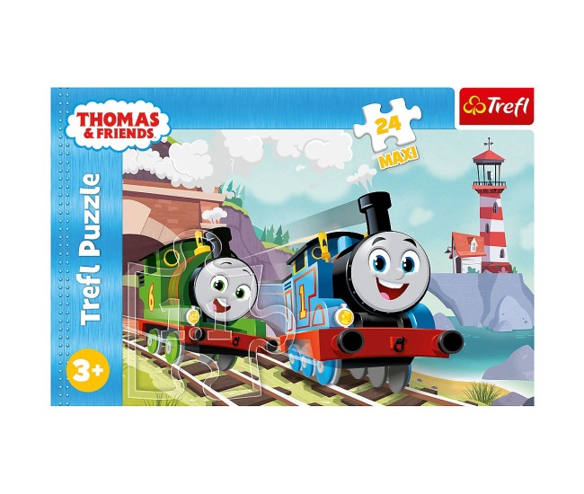 Puzzle trefl 24 maxi thomas tom si percy pe linii Puzzle trefl 24 maxi thomas tom si percy pe linii