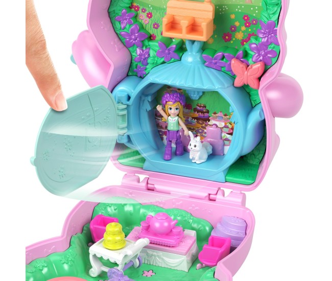 Polly pocket set gentuta animalut iepuras la petrcere cu accesorii Polly pocket set gentuta animalut iepuras la petrcere cu accesorii
