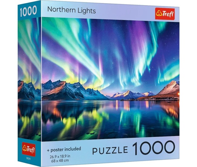 Puzzle trefl 1000 colectia sua aurora boreala poster inclus Puzzle trefl 1000 colectia sua aurora boreala poster inclus