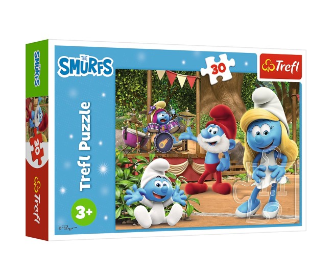 Puzzle trefl 30 strumfii strumfita si strumfii Puzzle trefl 30 strumfii strumfita si strumfii