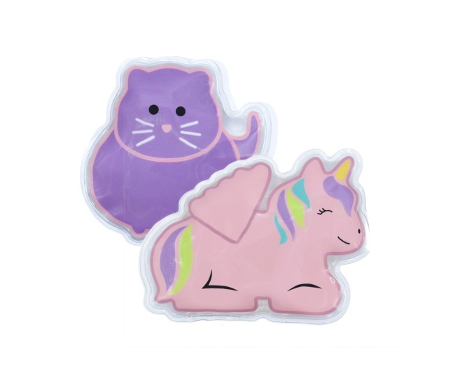 Set 2 pachete gel termic melii model unicorn pisica Set 2 pachete gel termic melii model unicorn pisica