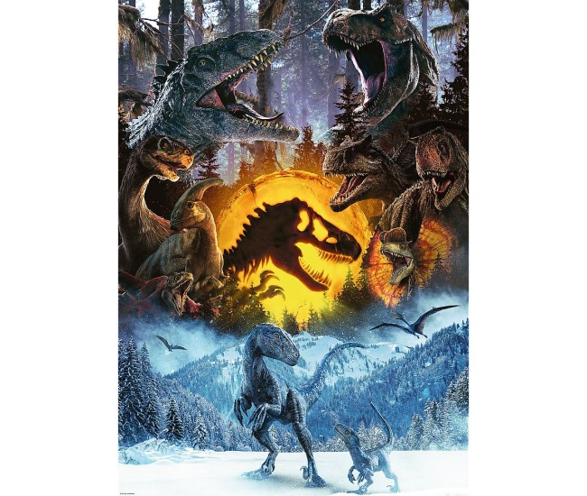 Puzzle trefl 1000 jurassic world in lumea jurassic park
