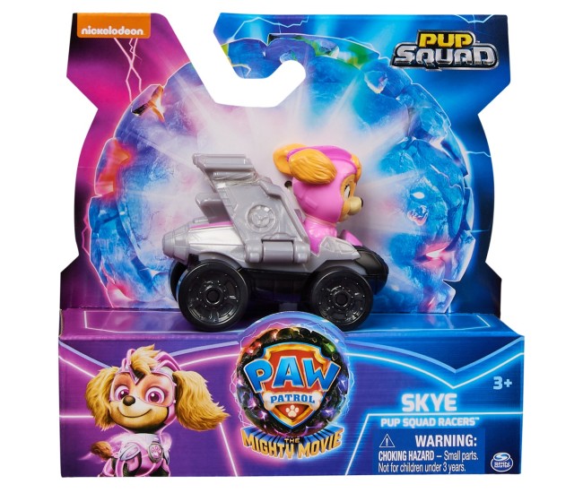 Patrula catelusilor pup squad racers vehicul metalic skye scara 1:55 Patrula catelusilor pup squad racers vehicul metalic skye scara 1:55