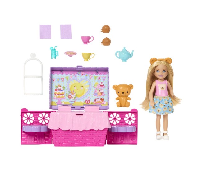 Barbie family and friends set clubul lui chelsea petrecere cu ceai surpriza