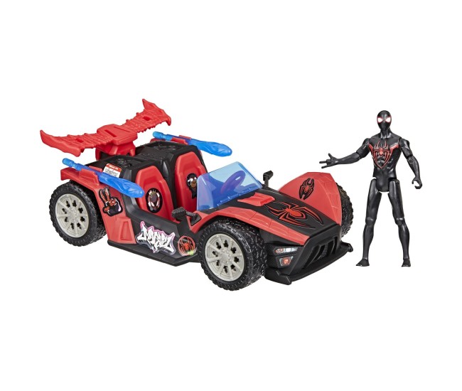 Marvel spider man venom versus lansator auto si figurina miles morales Marvel spider man venom versus lansator auto si figurina miles morales