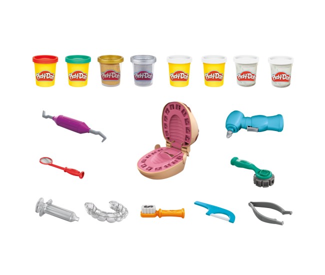 Play-doh set dentistul cu accesorii si dinti colorati Play-doh set dentistul cu accesorii si dinti colorati