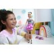 Barbie papusa barbie fashionista blonda cu parul prins in coada si fusta roz Barbie papusa barbie fashionista blonda cu parul prins in coada si fusta roz